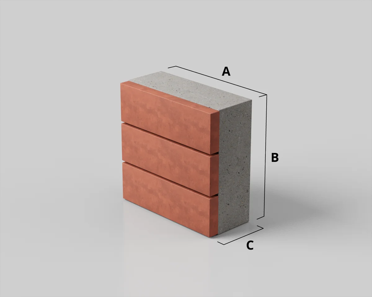 Taskblock Brick 3 Brick Stack Block